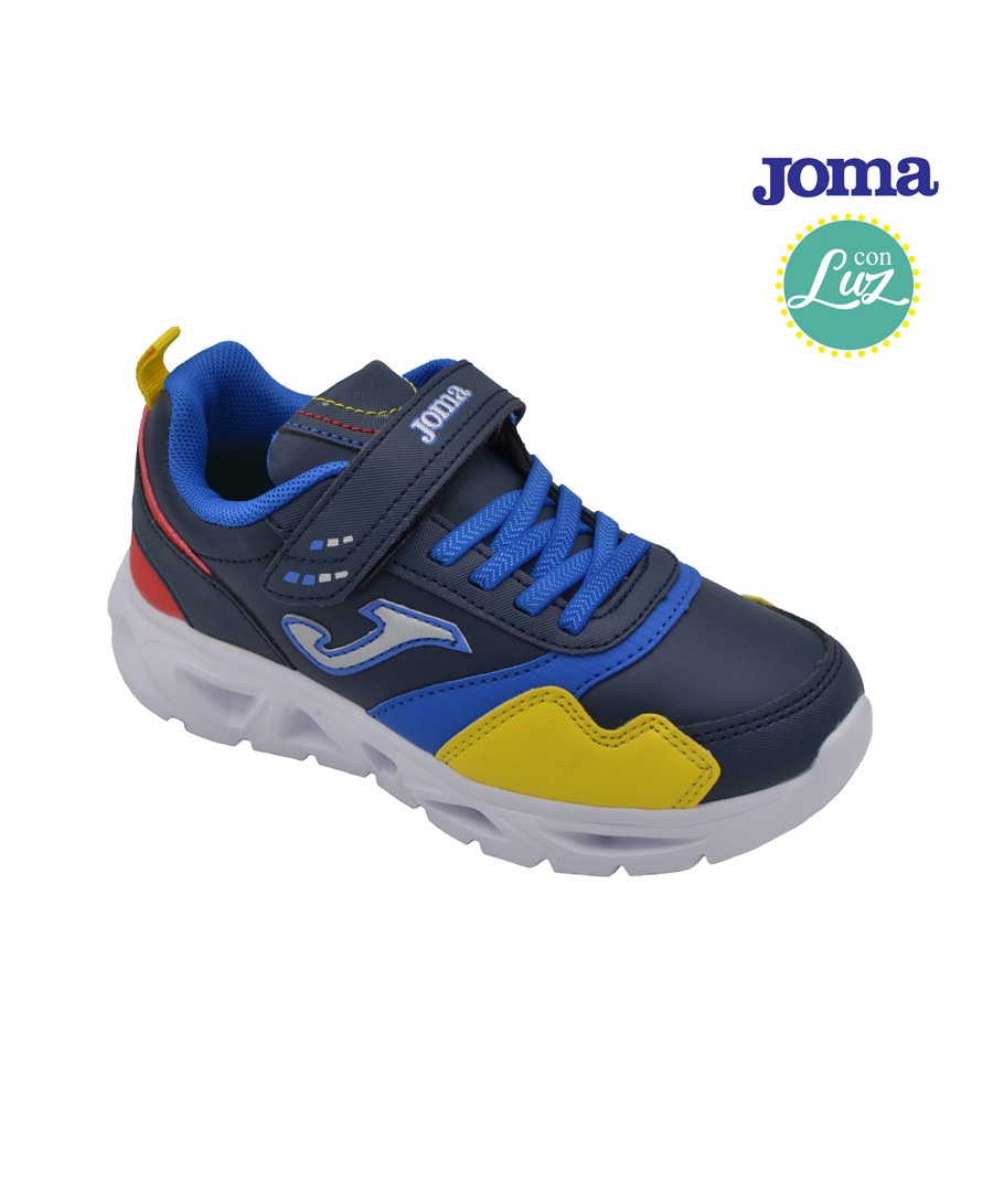 Zapatillas deportivas con luces para niño de la marca JOMA